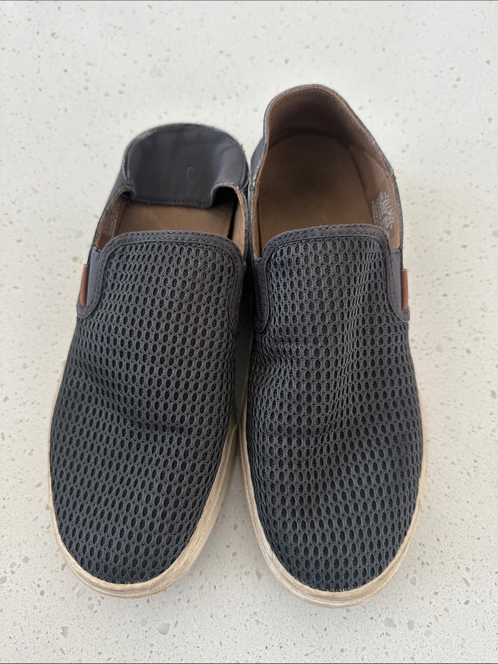 Slip-On Mesh Casual Shoes - Charcoal Gray